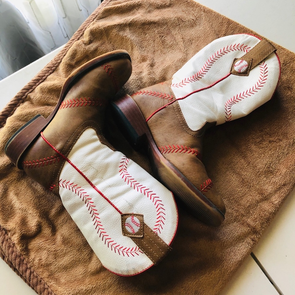 Roper Little Kids baseball themed Cowboy Boots
